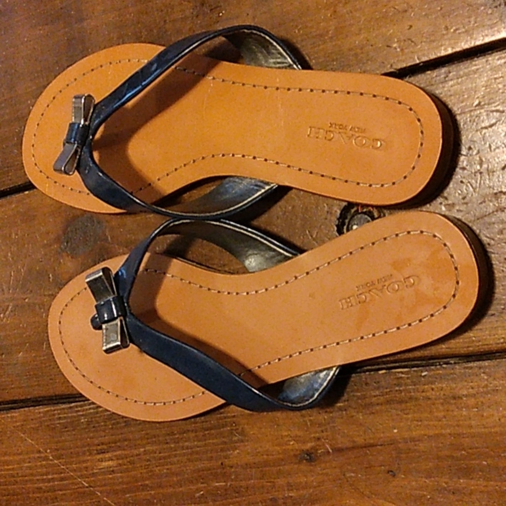 Coach flip flop sandals
